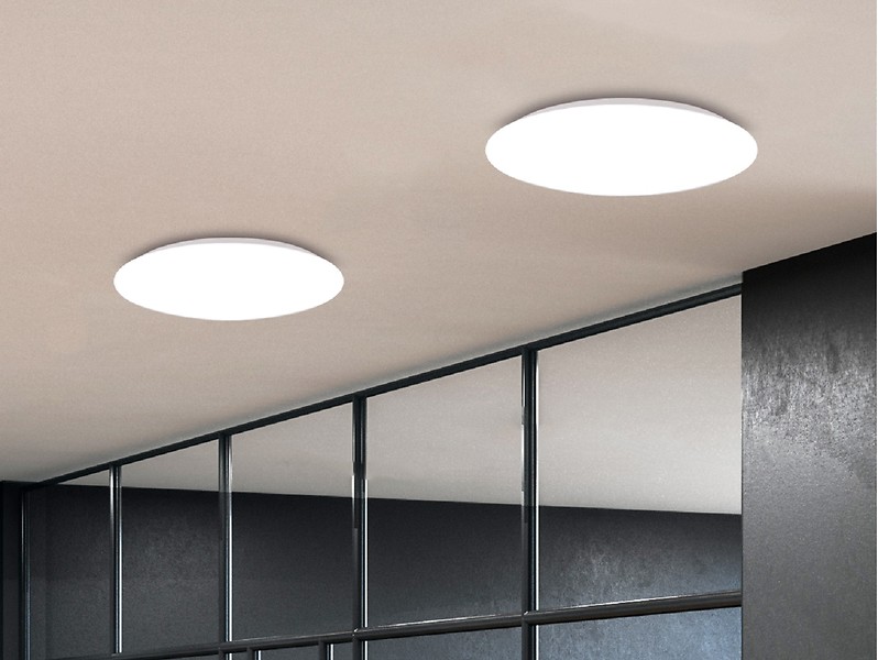 Plafon Mega LED metalowy biały