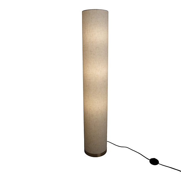 Lampadaire BEATE 110cm metal abat jour textile naturel douille E27 salon salle a manger entree bureau style moderne
