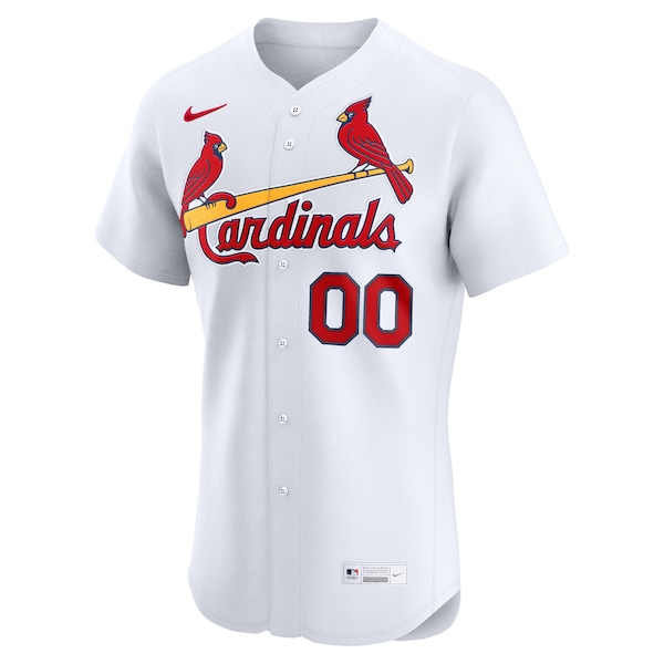 St. Louis Cardinals Nike Home Elite Custom Jersey - White