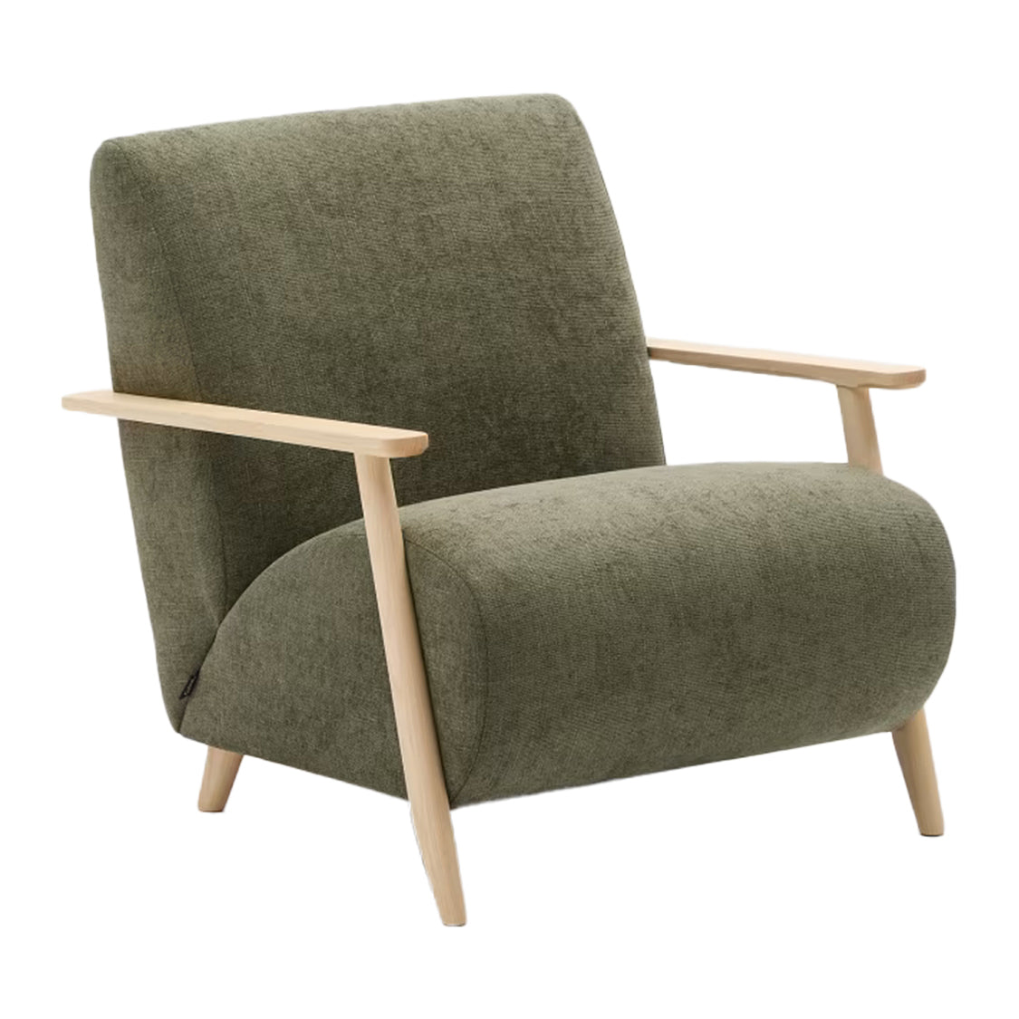 Kave Home Meghan Fauteuil - Groen / Naturel