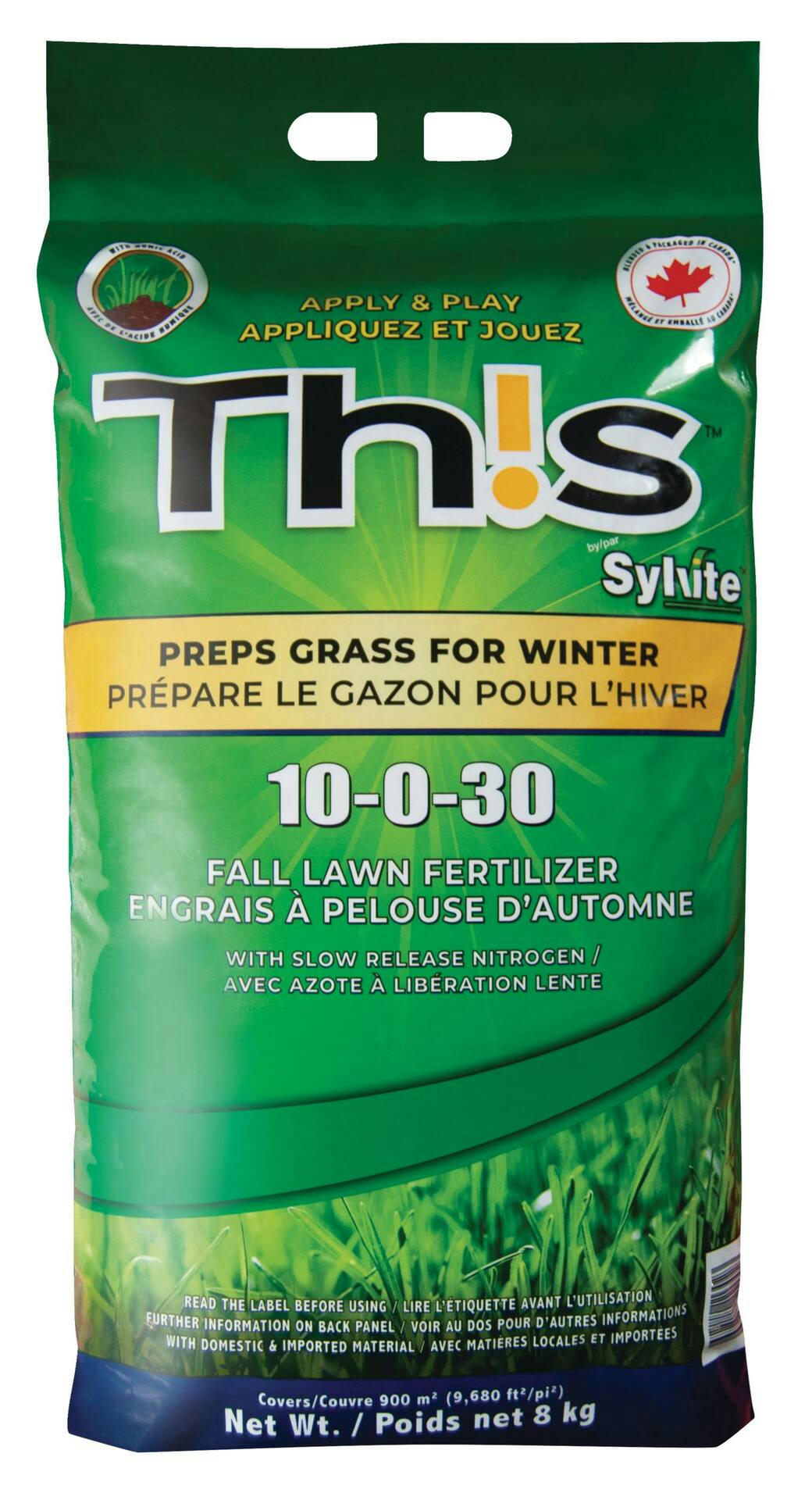 TH!S 10-0-30 Fall Lawn Fertilizer, 8-kg