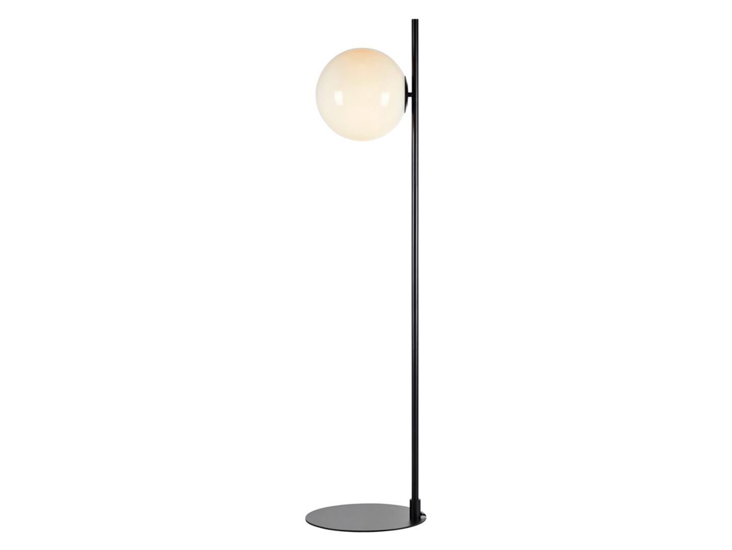 Lampa podłogowa Dione metalowa biało-czarna
