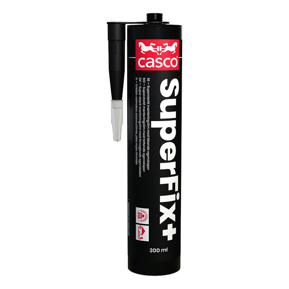 MONTERINGSLIM CASCO SUPERFIX  SVART 300 ML