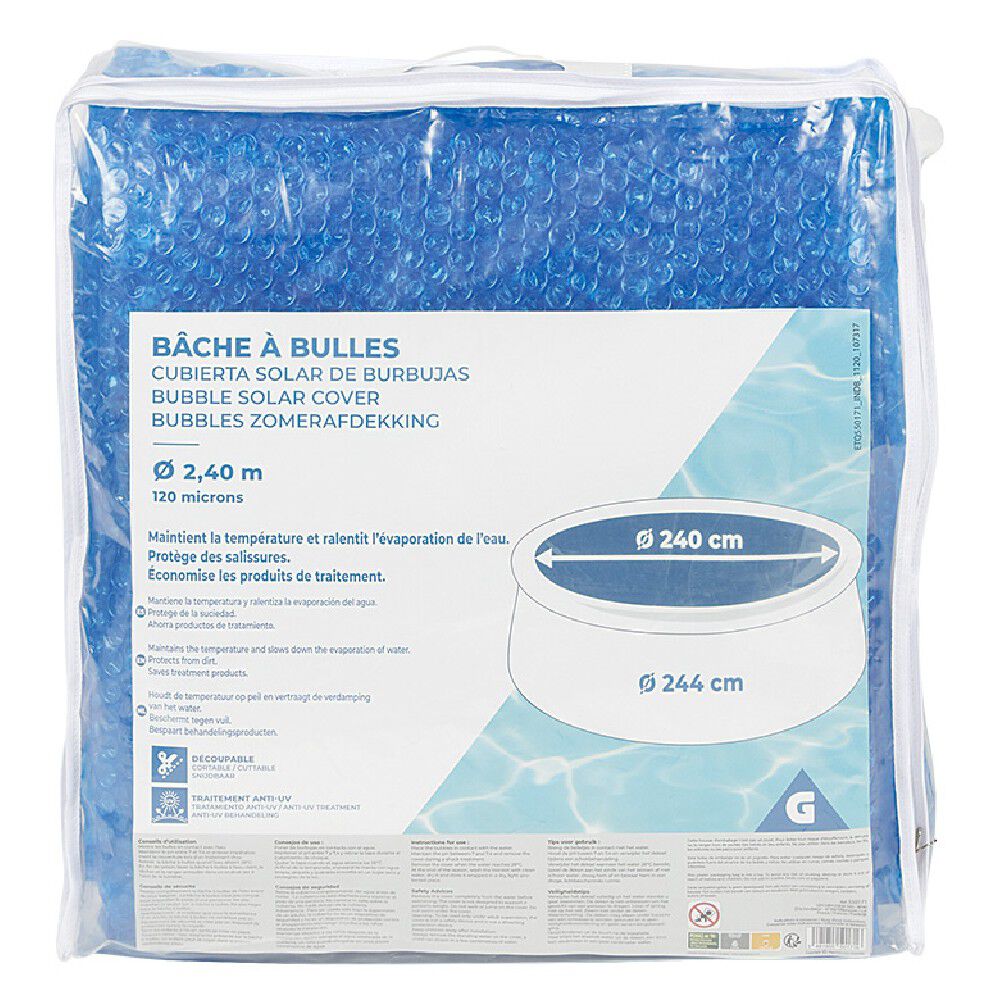 Bâche à bulles ronde Ø244 cm