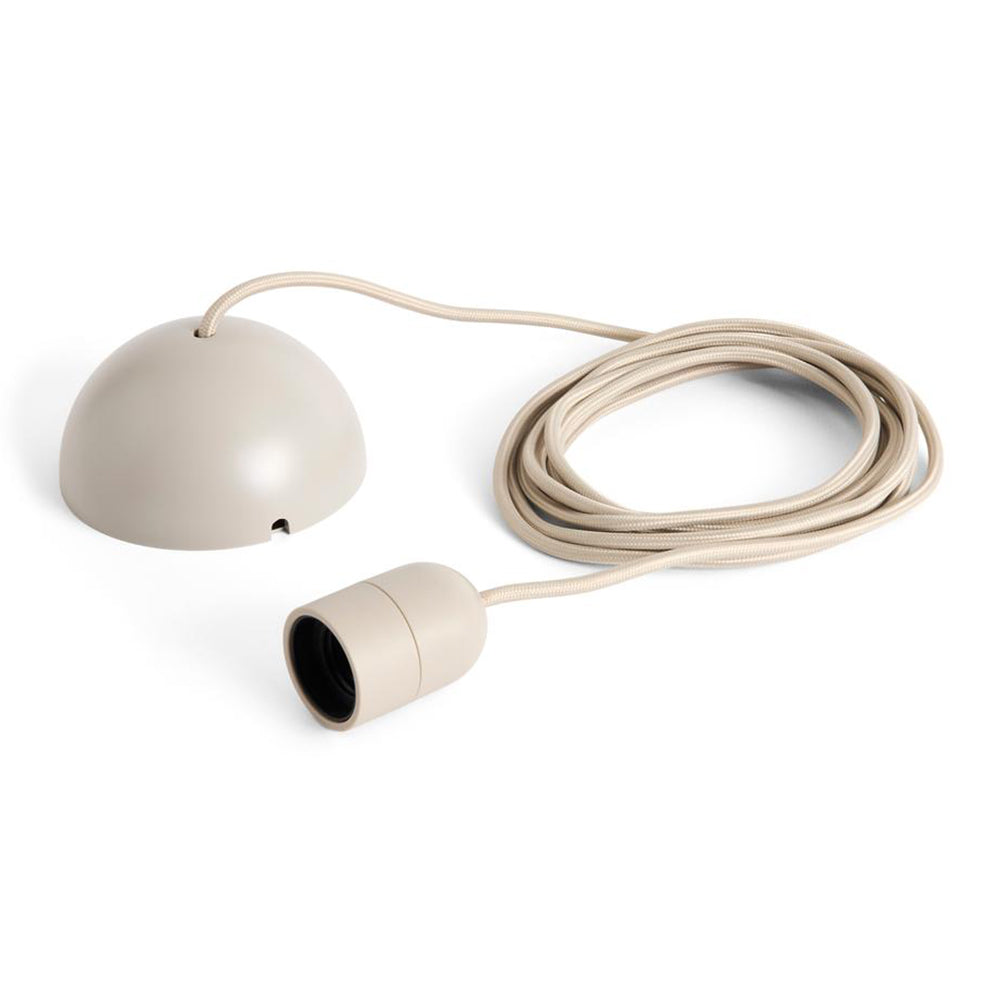 HAY Common Snoerpendel met Stekker - Beton Grey