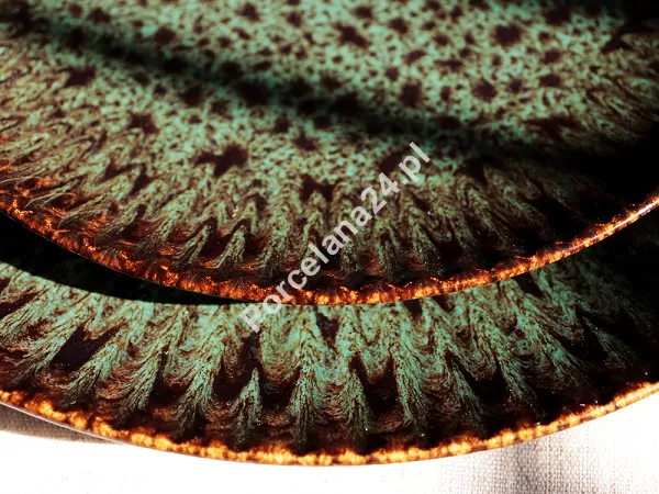 Komplet talerzy na 6 osób (18 el.) Lubiana - Stoneware Jade