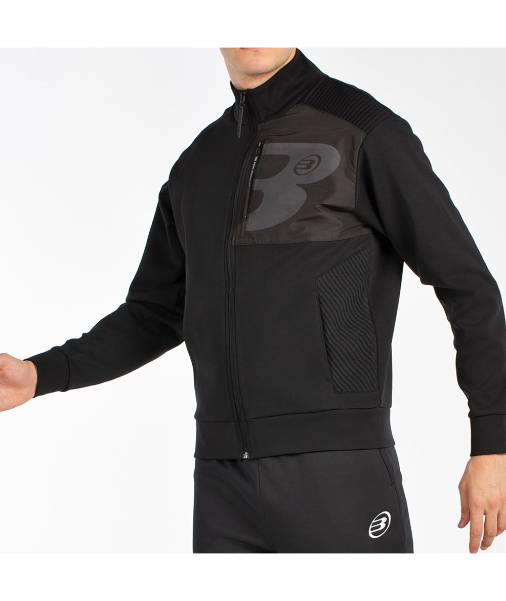 SUDADERA BULLPADEL BREEN NEGRO