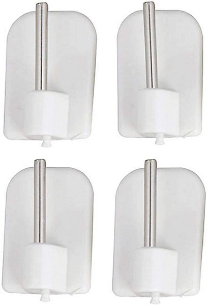 CROCHETS ADHéSIFS BLANCS - LOT DE 4