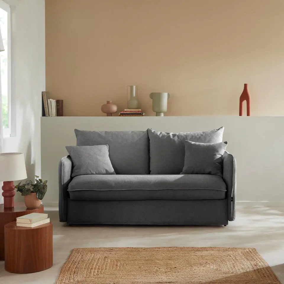 Calicosy - MIRA Slaapbank - Grijs - 104x185x90 cm