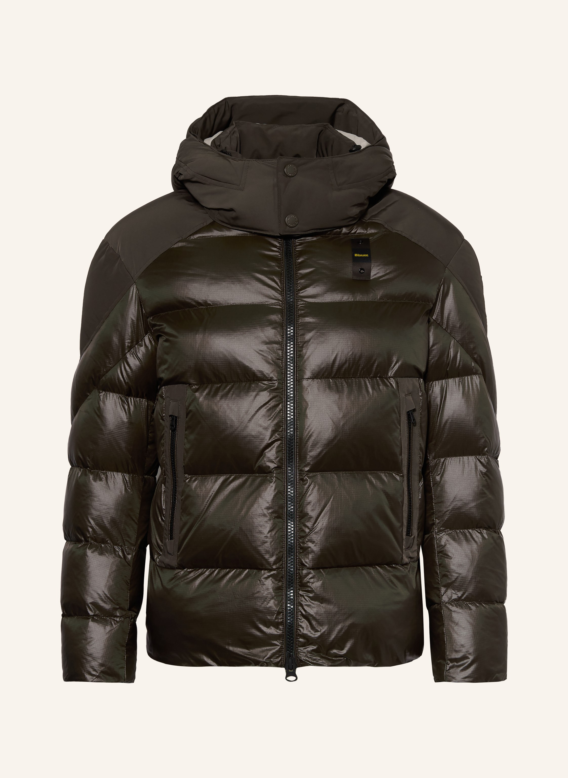 Blauer Steppjacke KIERNAN mit abnehmbarer Kapuze