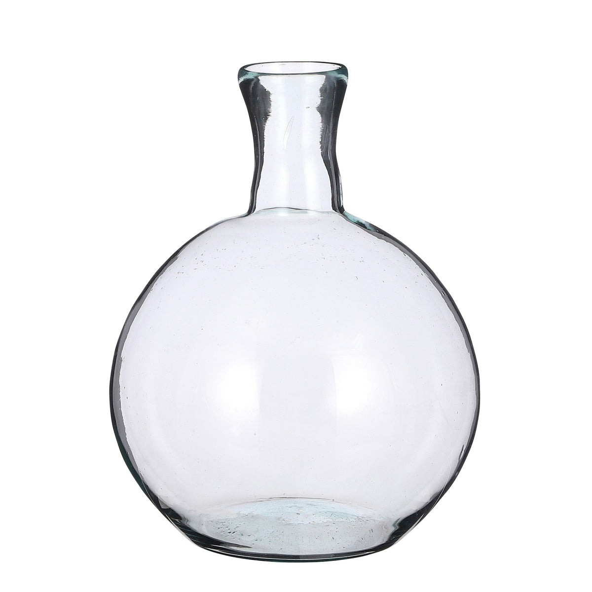 Mica Decorations Lilou Vaas - H31 x Ø22 cm - Gerecycled Glas - Transparant
