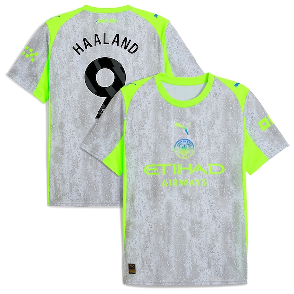 Manchester City Puma 2025/26 Third Replica Jersey - Green/Neon Green/Black/Light Blue