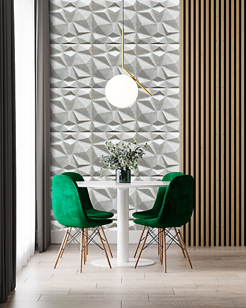Panneaux de plafond et panneaux muraux Decoratif 3D Bursztyn Béton 