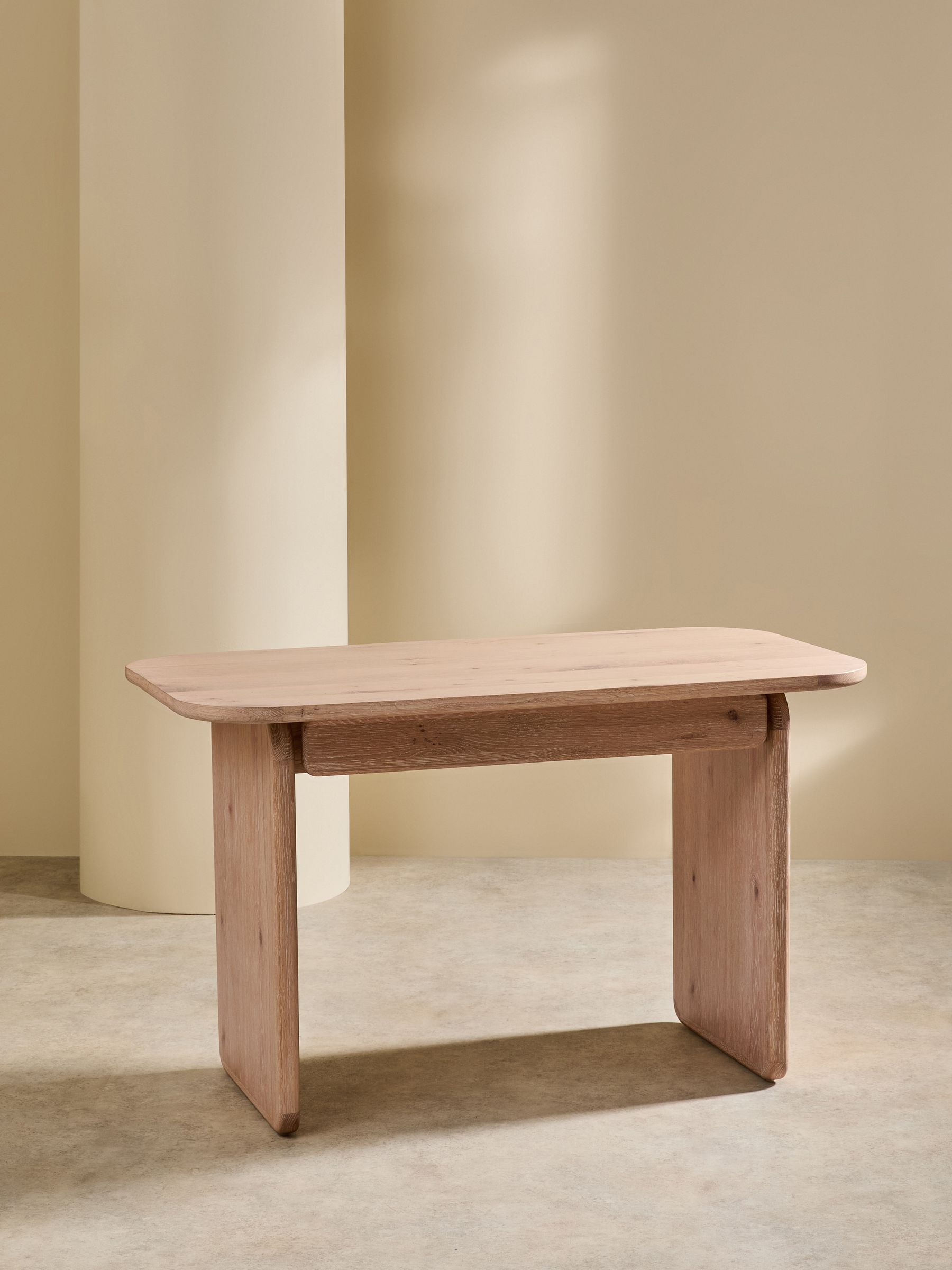 Nyla Desk in White Wash Oak