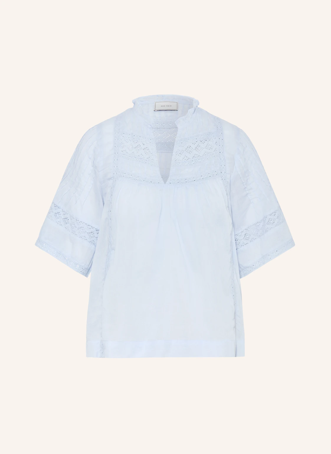 NEO NOIR Blusenshirt SIAMA mit Spitze