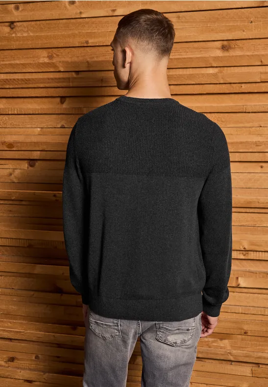 Pullover im Two-Tone Look
