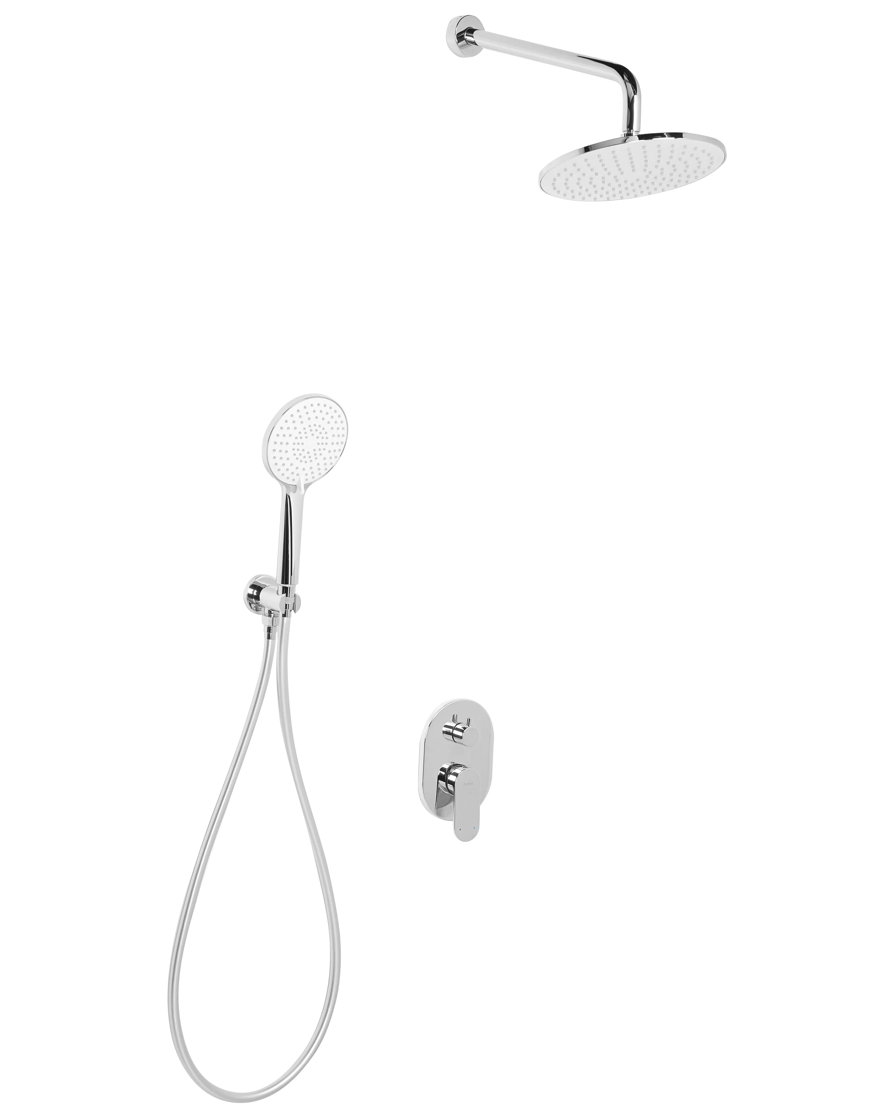 Concealed Shower Set with Rainshower TINGUIRIRICA Silver