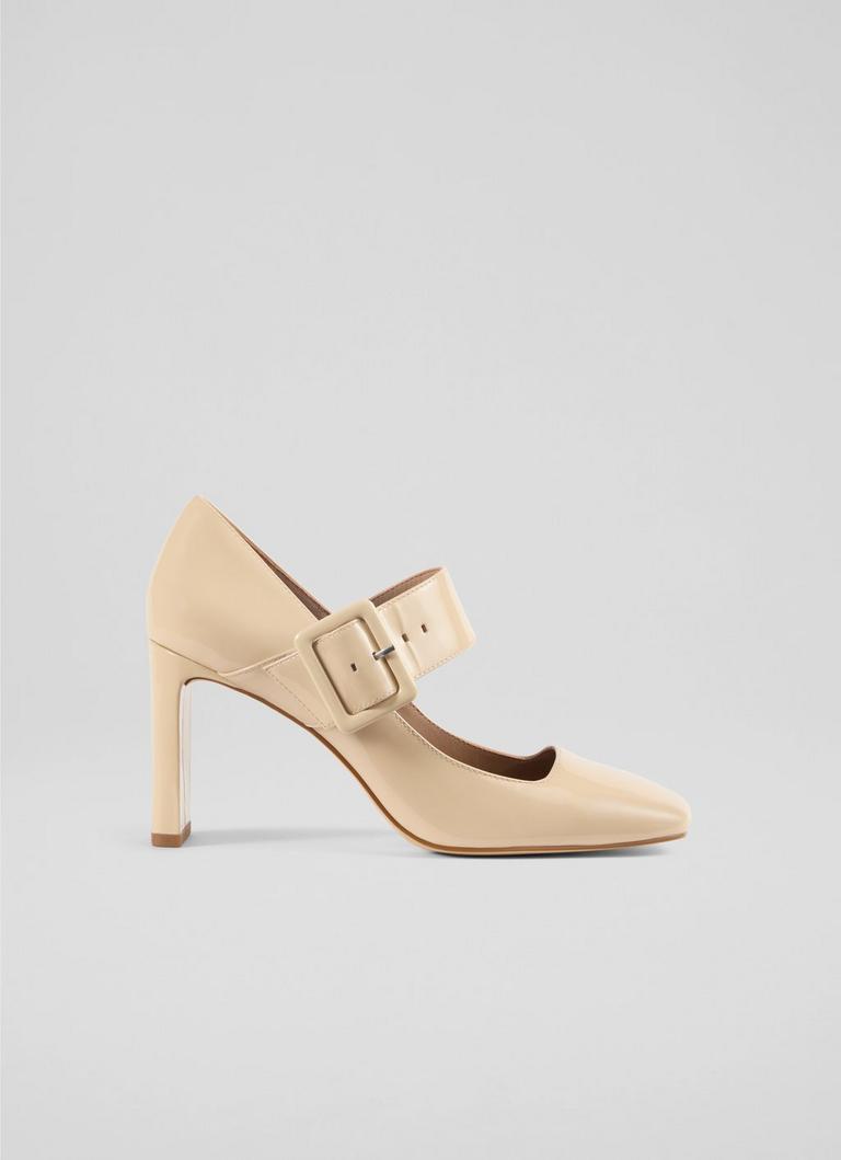 Phoebe Navy Patent Mary Jane Courts