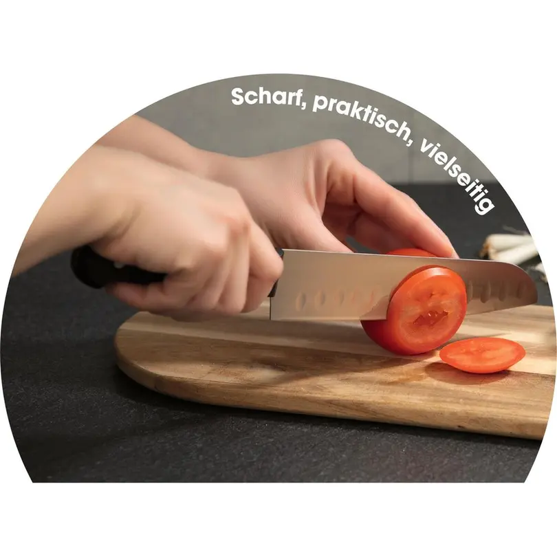 Messerblock 6-teilig Gourmetmaxx