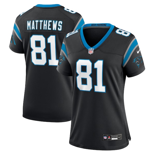 Jordan Matthews Carolina Panthers Nike Women's  Game Jersey -  Black