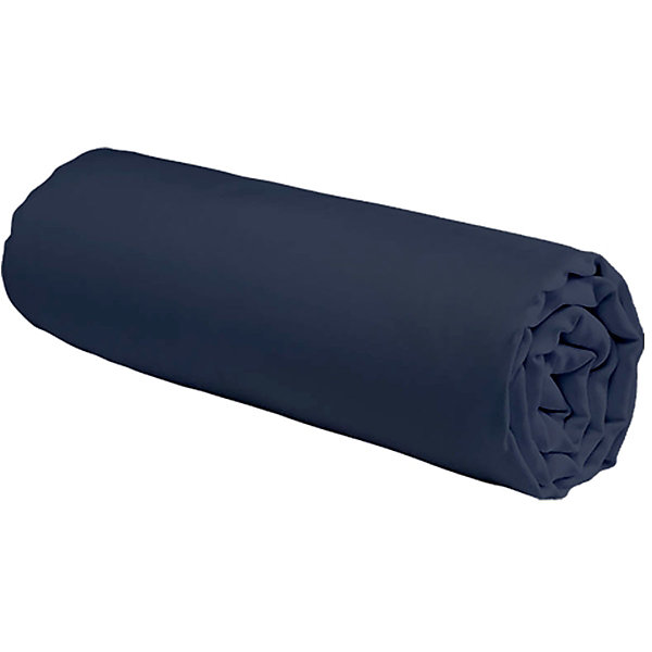 Drap housse uni en coton 57 fils 160x200cm