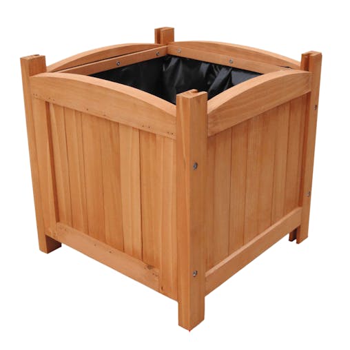 NNEVL Wooden Raised Bed 30x30x30 cm Set of 2