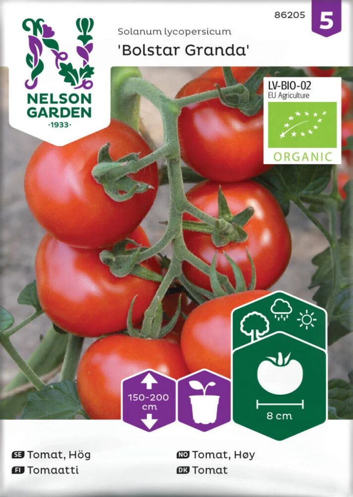 GRØNNSAKSFRØ NELSON GARDEN VANLIG TOMAT