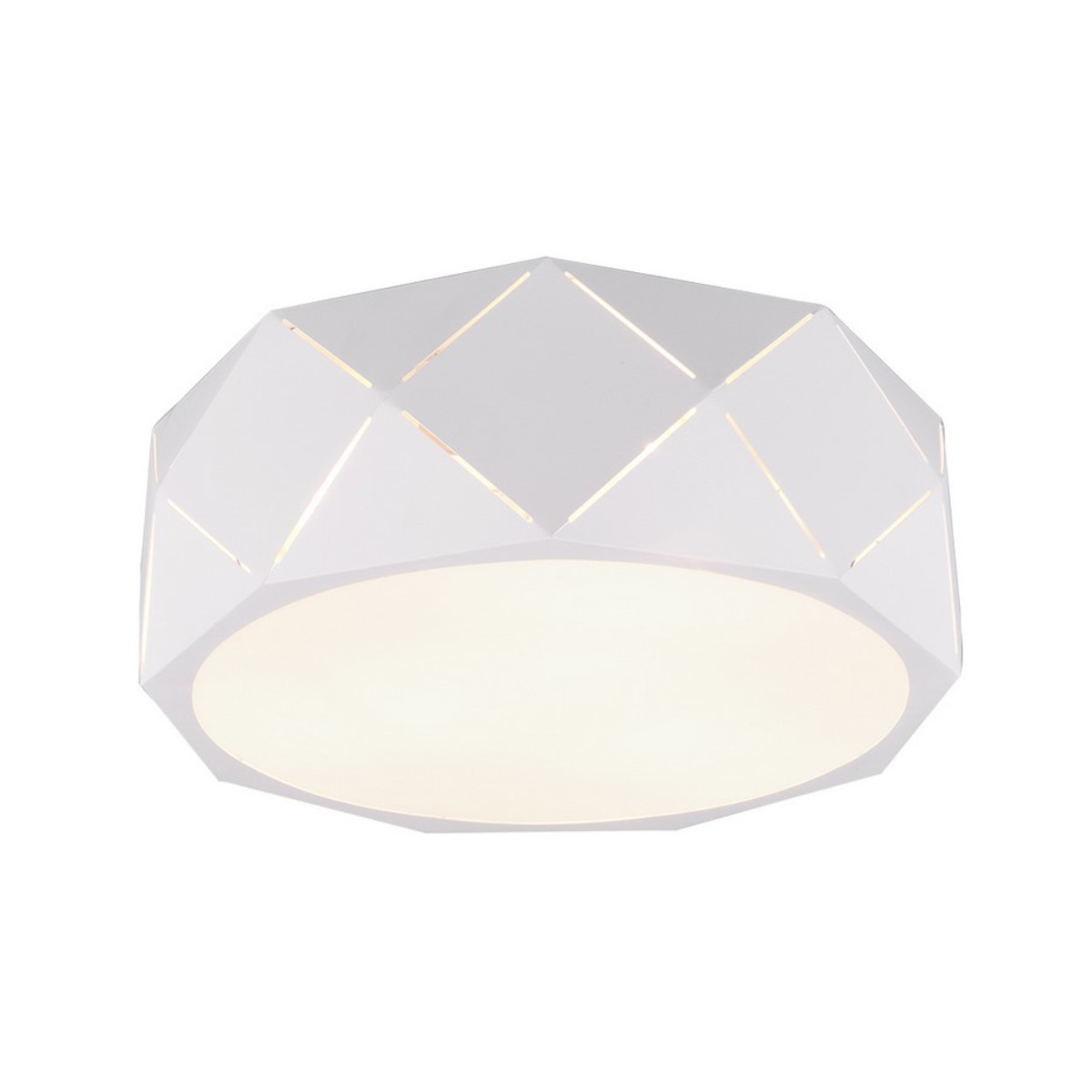 Plafonbiały okrągły 40cm ZANDOR 3xE27x25W IP20 Trio