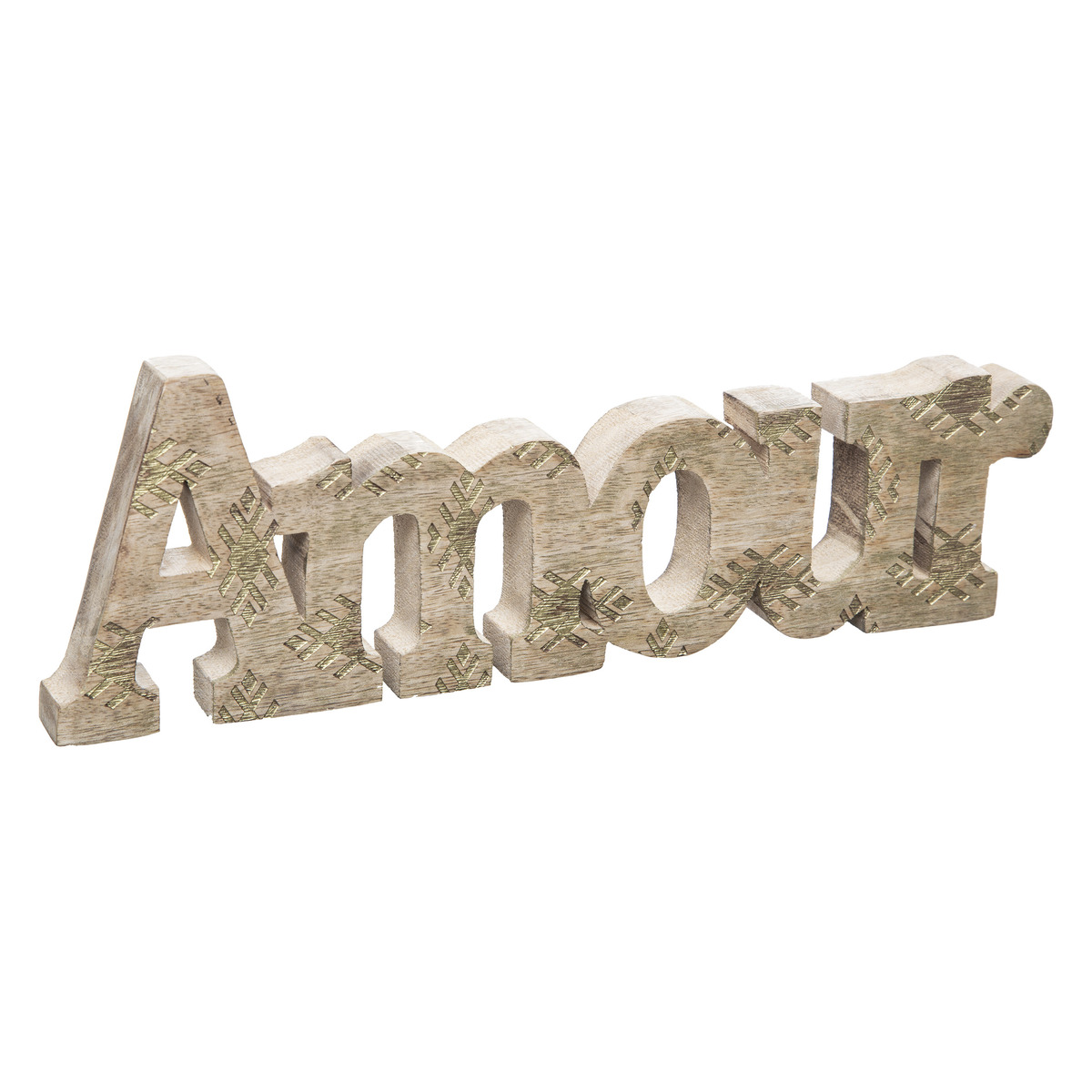 Decorative word "Love" Mango wood, 30x10 cm