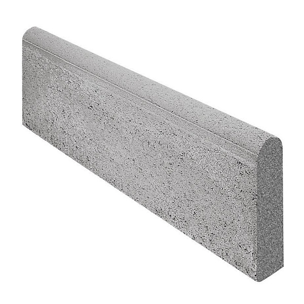 Bordure voirie P2 béton gris 100 x 28 cm, ép.6 cm
