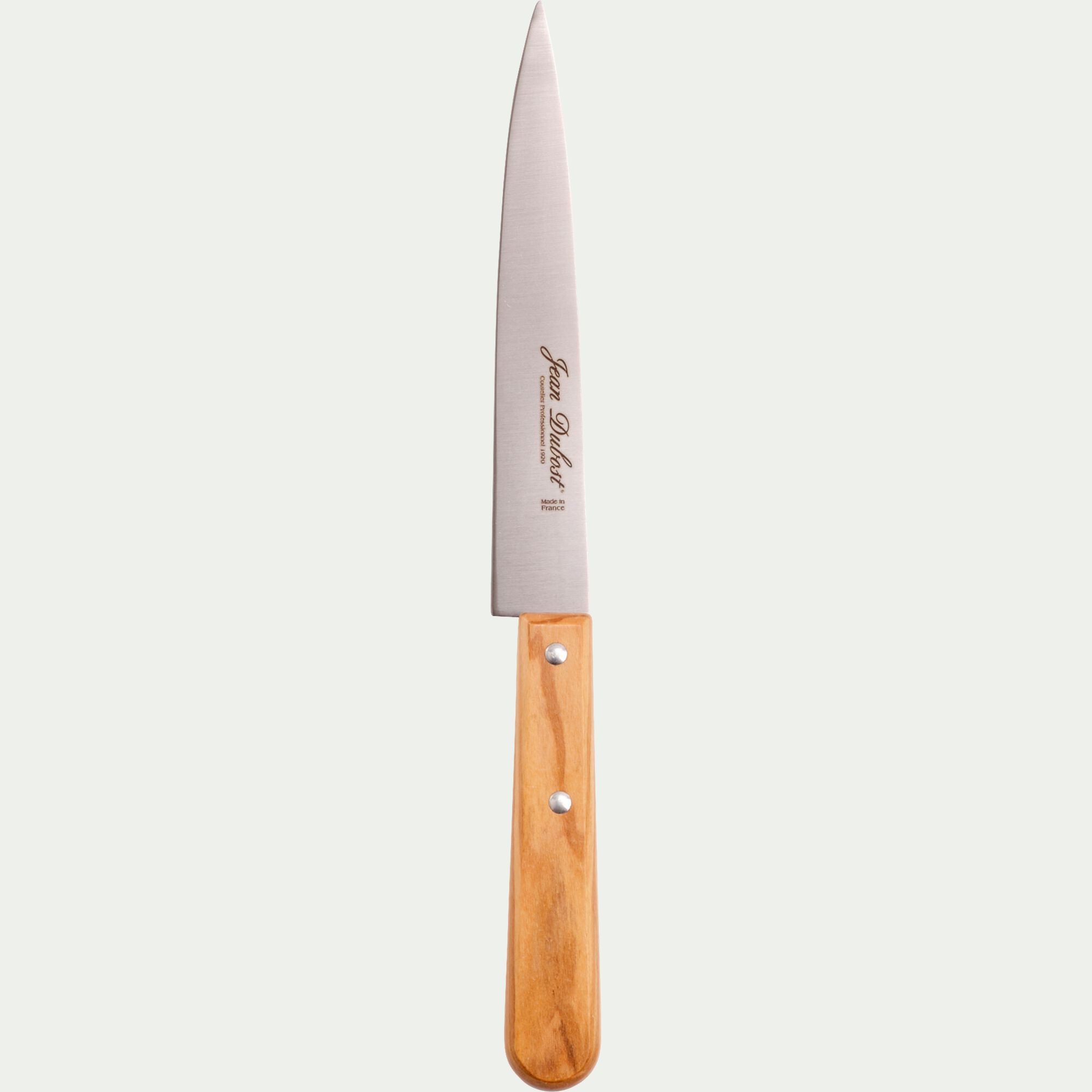 TRADITION - Couteau de cuisine en inox et bois d'olivier 28cm - naturel