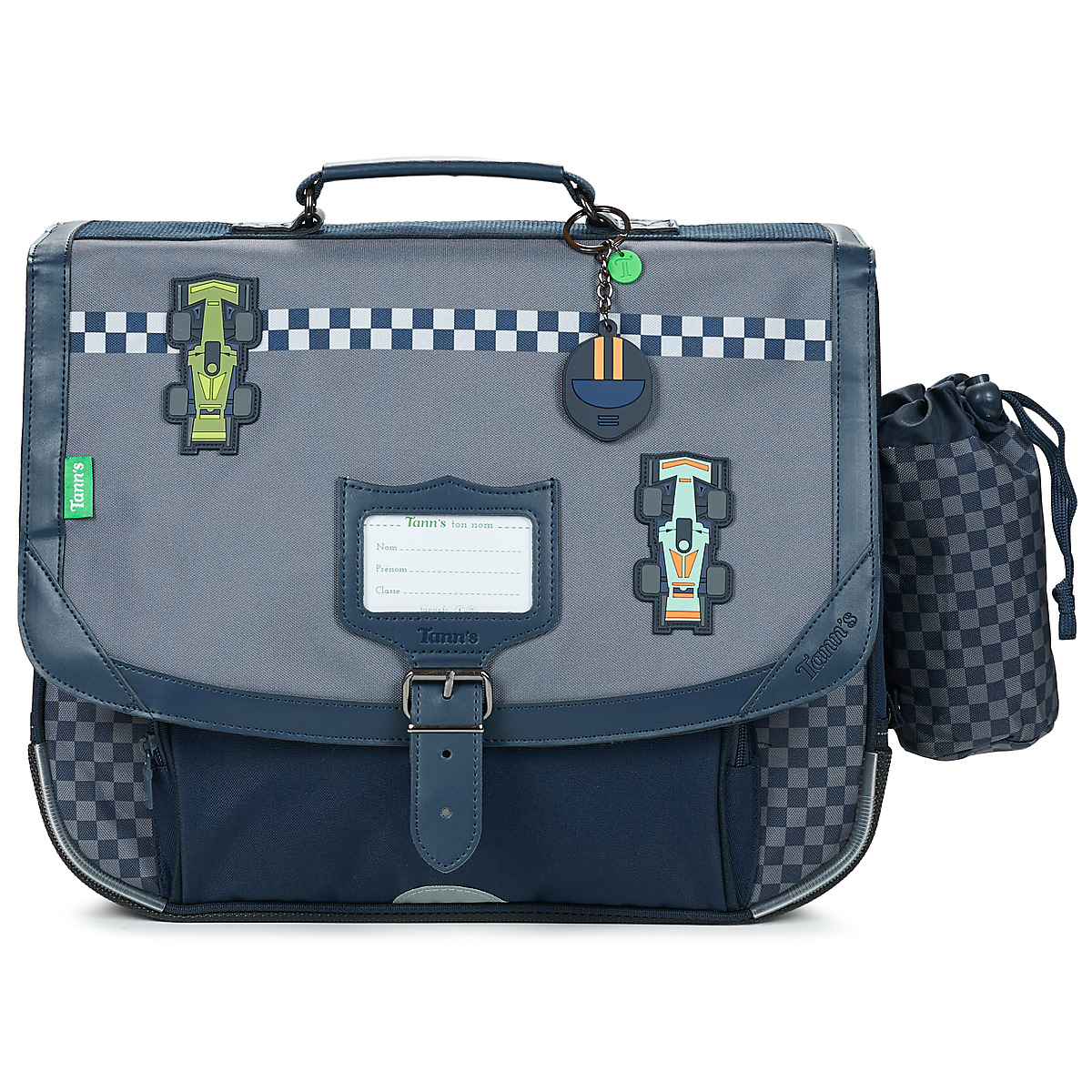Tann's - ROMAIN CARTABLE 38CM POCHE GOURDE - Grey / Blue