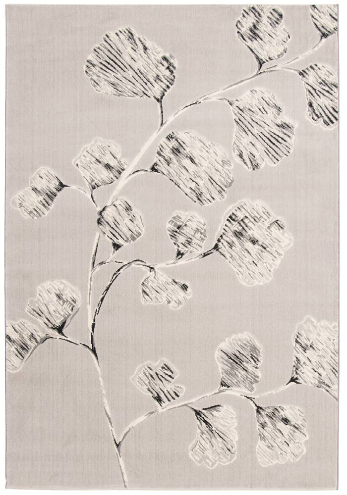 ECARPET Prima Indoor Floral Area Rug, Ivory, Assorted Sizes