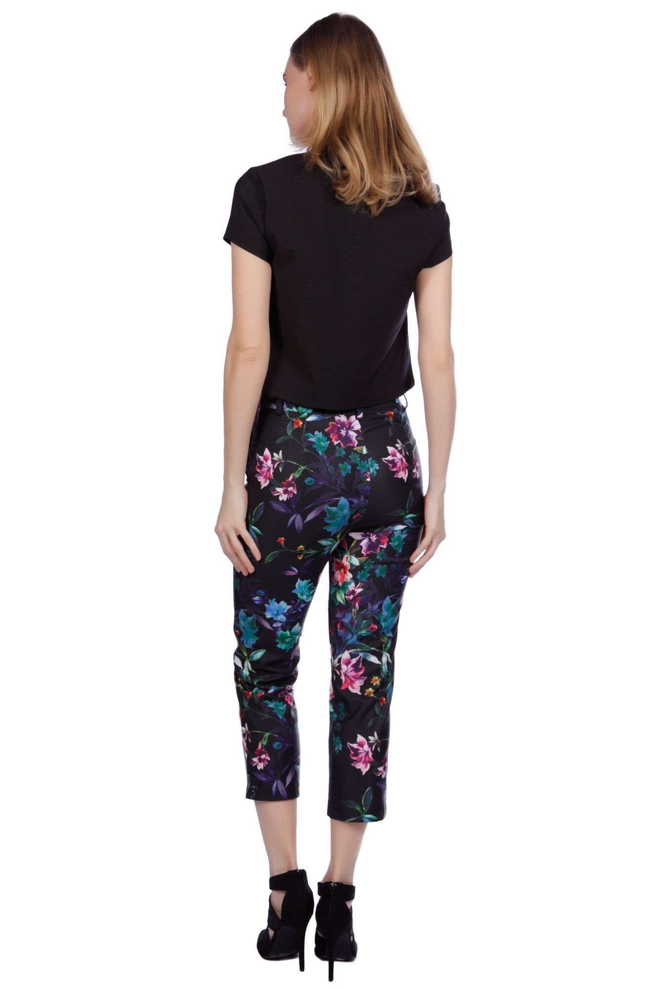 Cutie London Coloured Floral Trousers