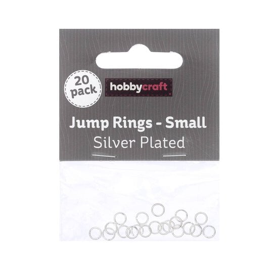 Silver Plated Jump Rings 5mm 20 Pack