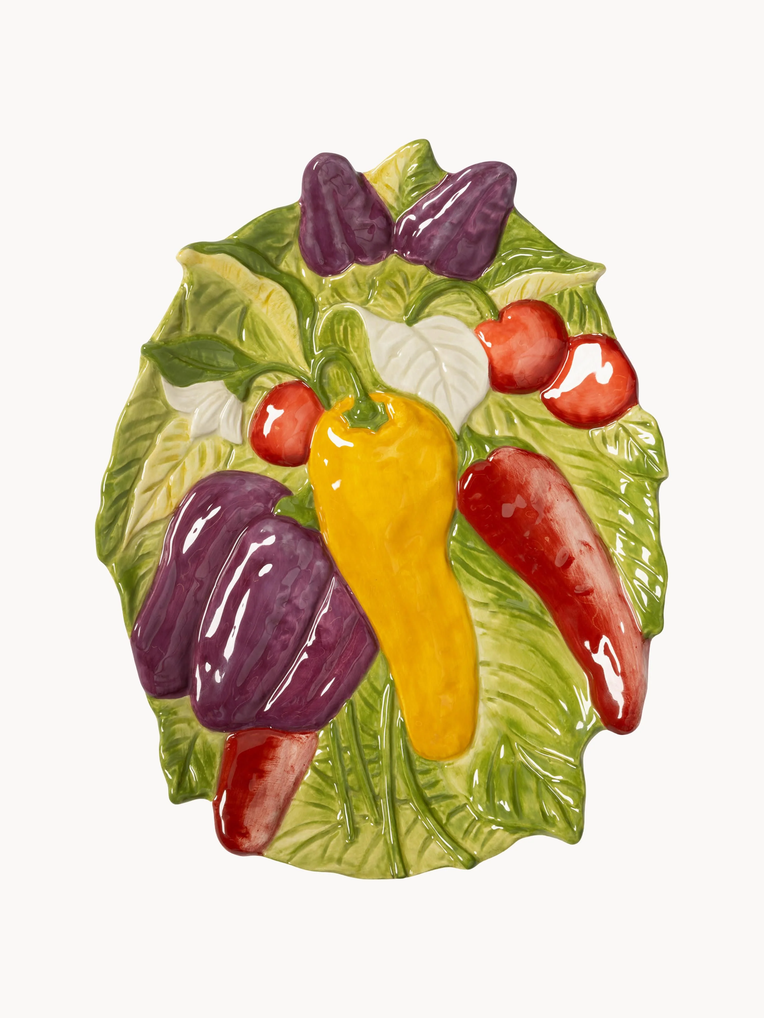 Handbemalte Servierplatte Legume