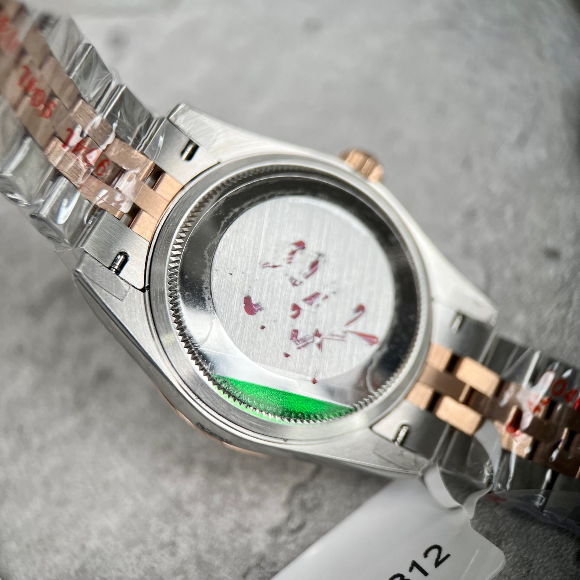 Rolex Datejust SS/RG Plated Chocolate Dial CZ Diamonds 31mm Jub Super Clone