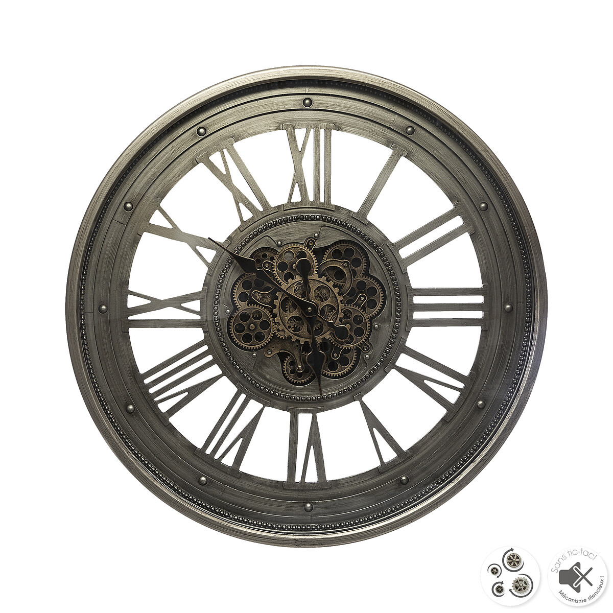 Relógio de parede GABY cinza 80cm