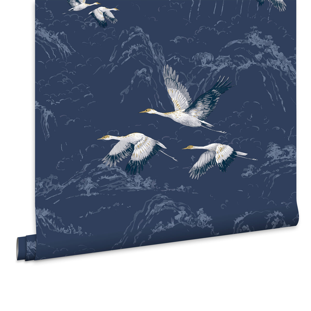 Laura Ashley Vliesbehang - Animalia Midnight - 10mx52cm