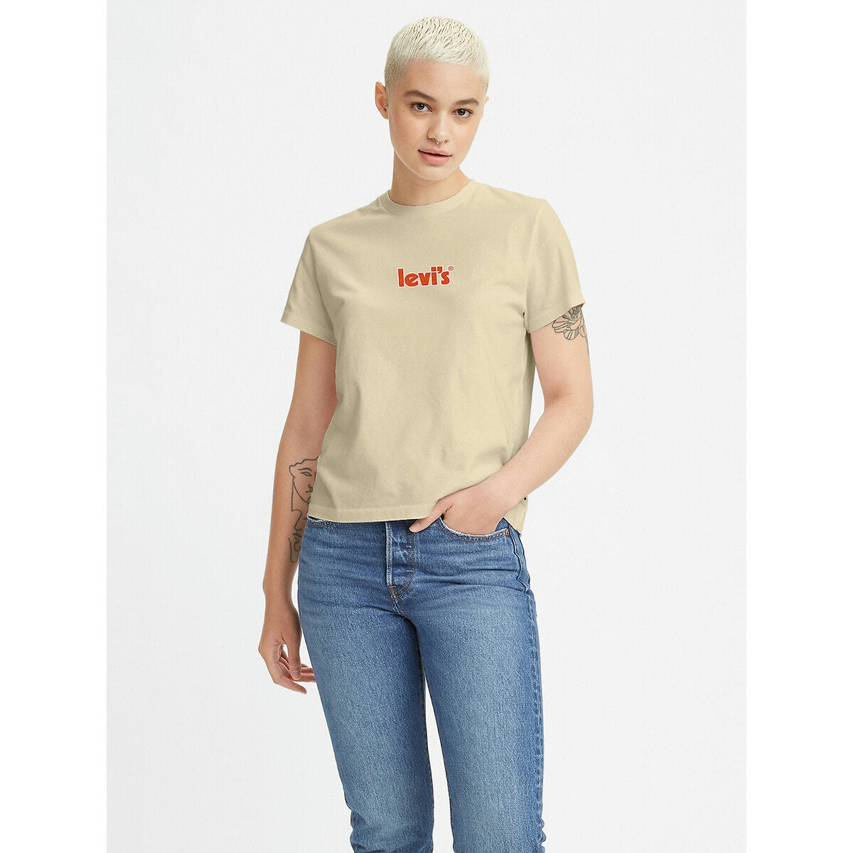 T-shirt manches courtes, logo devant