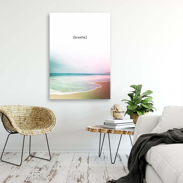 Feeby Obraz na płótnie Breathe na plaży 40x60