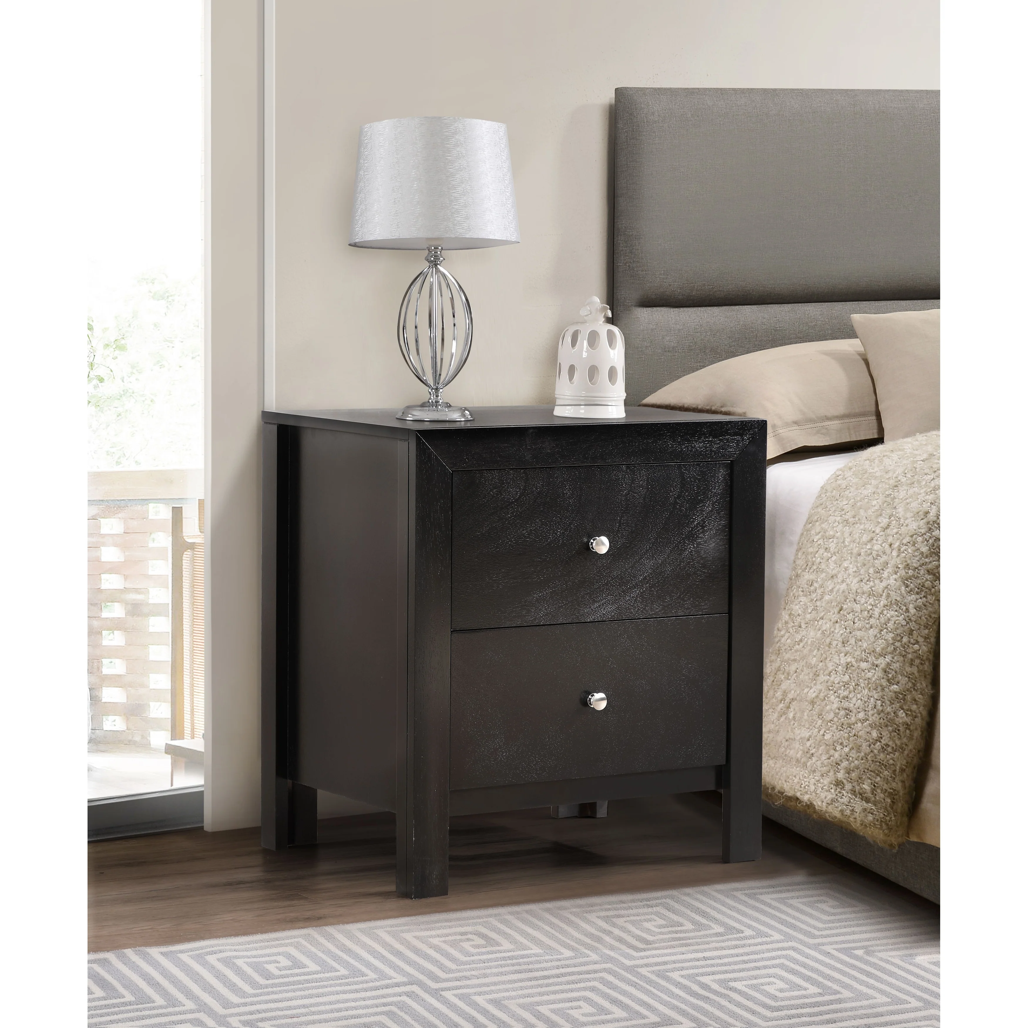 Burlington 2-drawer Wood Nightstand