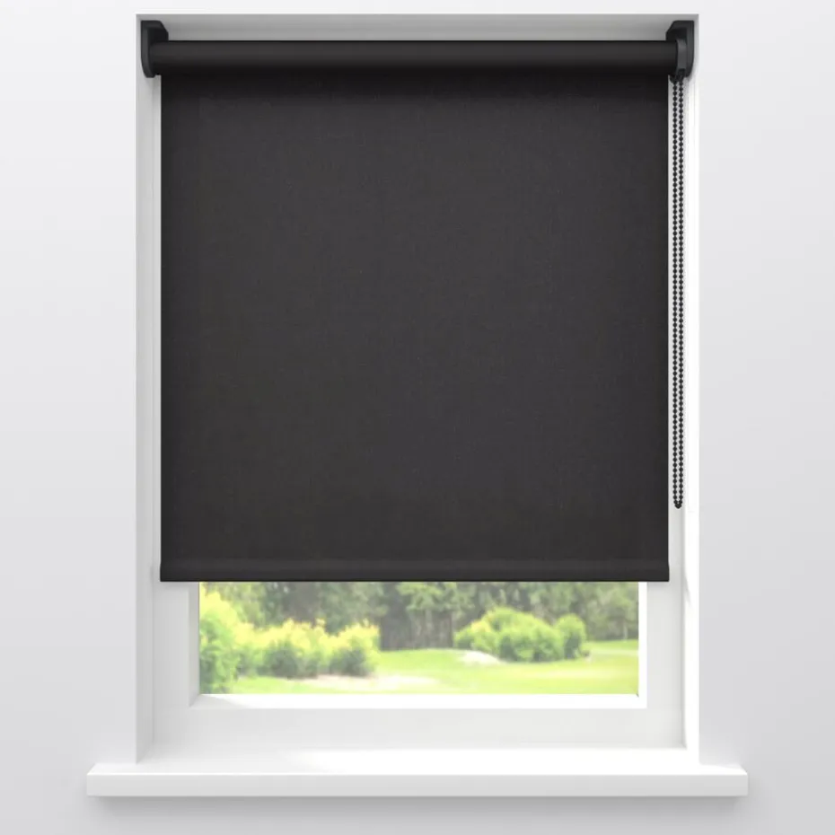 Kwantum Rolgordijnen | Fenstr Rolgordijn Senna  Lichtdoorlatend Antraciet