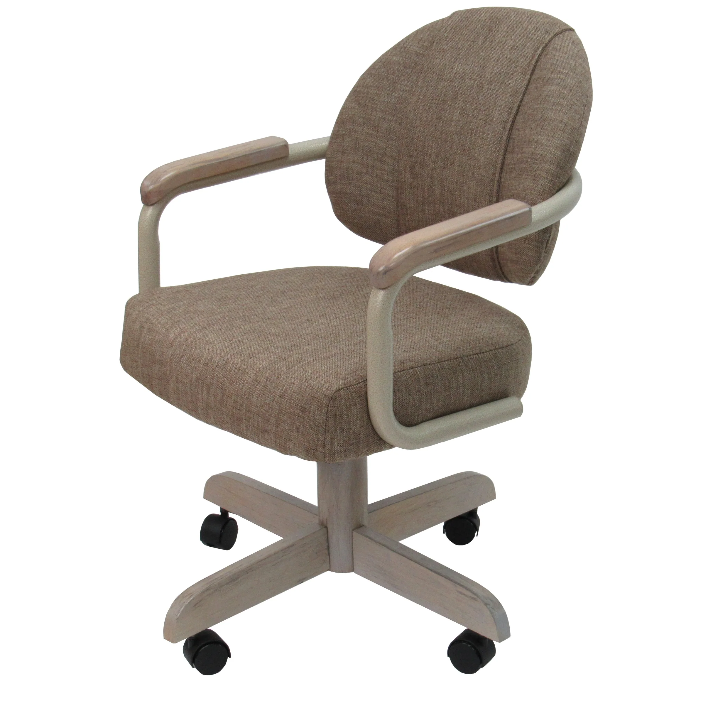 Swivel Tilt Kitchen Caster Chair with Wheels M-79 - 18 inch Seat