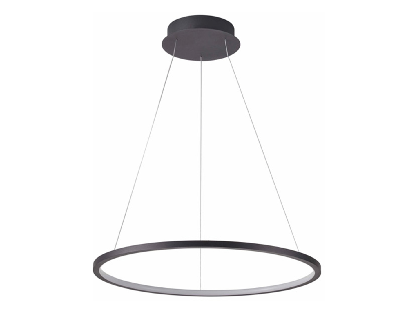 Lampa wisząca Vinola LED ze zmienną barwą światła czarna