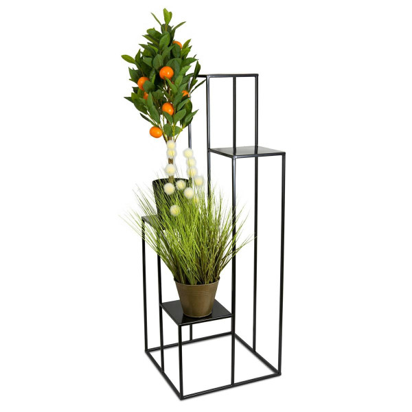 Nowoczesny kwietnik stojak czarny 110 cm LOFT