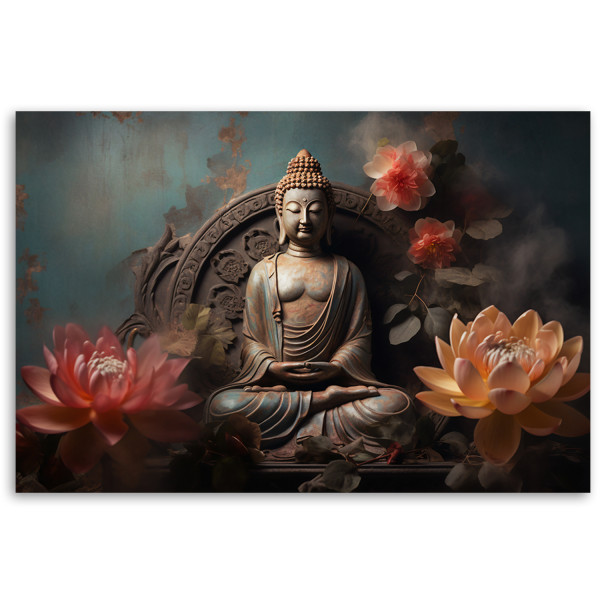 Feeby Fototapeta, Budda Kwiaty Zen 150x105