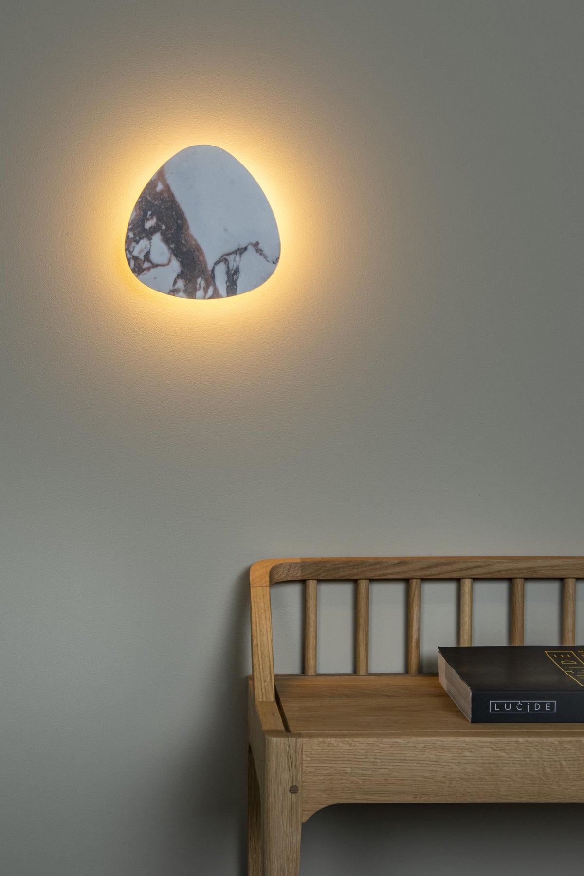 Lucide wandlamp KAMIEN - Geïntegreerde LED - Wit