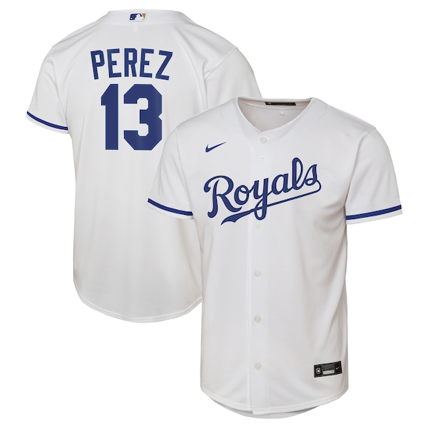 Salvador Perez Kansas City Royals Nike  Youth Home Replica Jersey - White