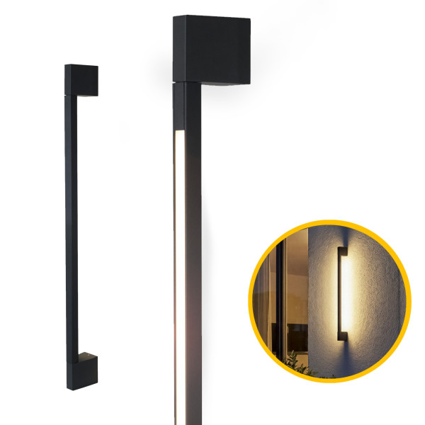 Lampa elewacyjna LL INFULS 8,5W CCT-B LightLogic 66843 kinkiet IP54 czarny